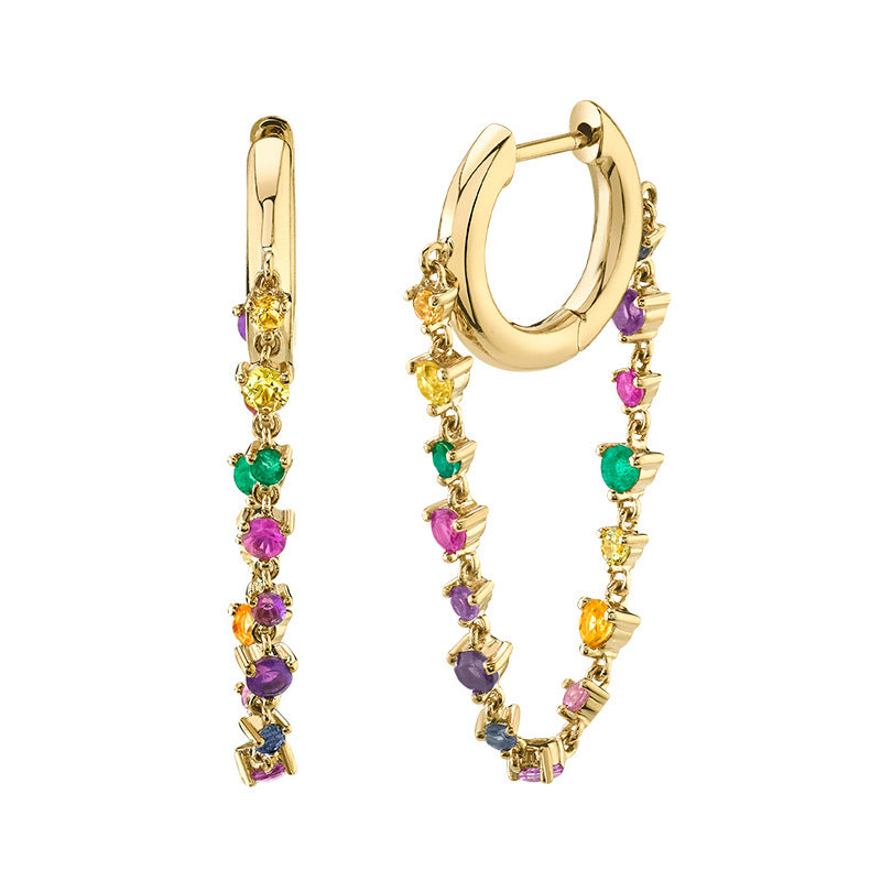 Glam Pavé Drop Earrings