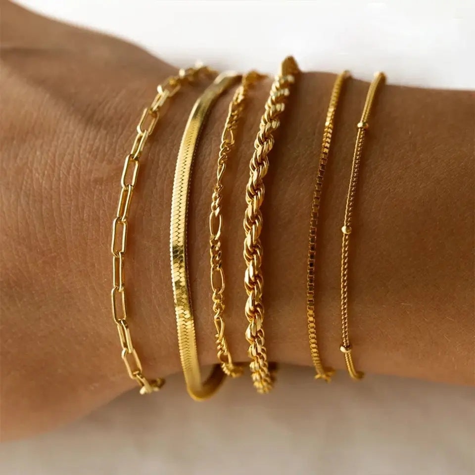 Gold Snake Chain Bracelet
