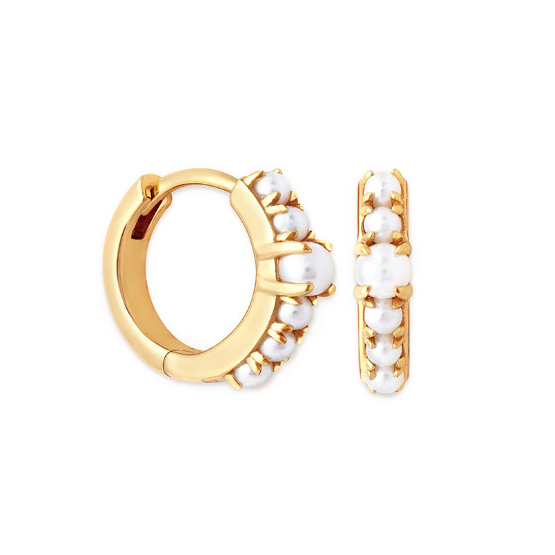 Delicate Zirconia Hoop Earrings