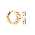 Delicate Zirconia Hoop Earrings
