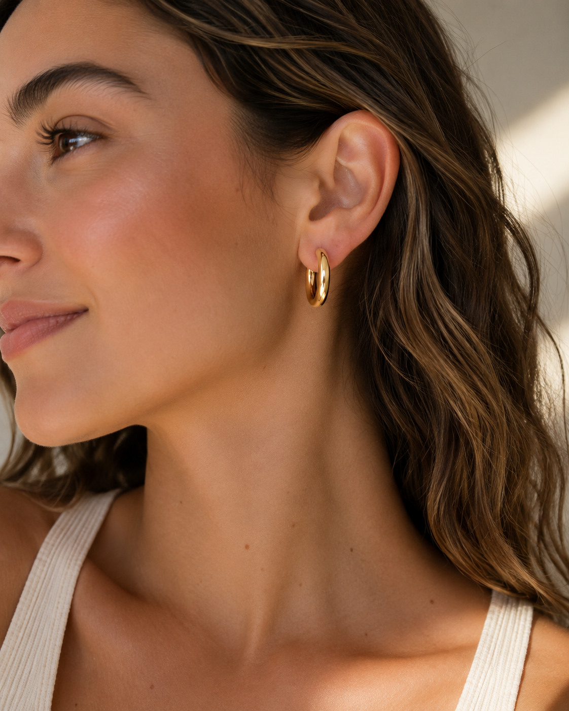 Petite Gold Hoop Earrings