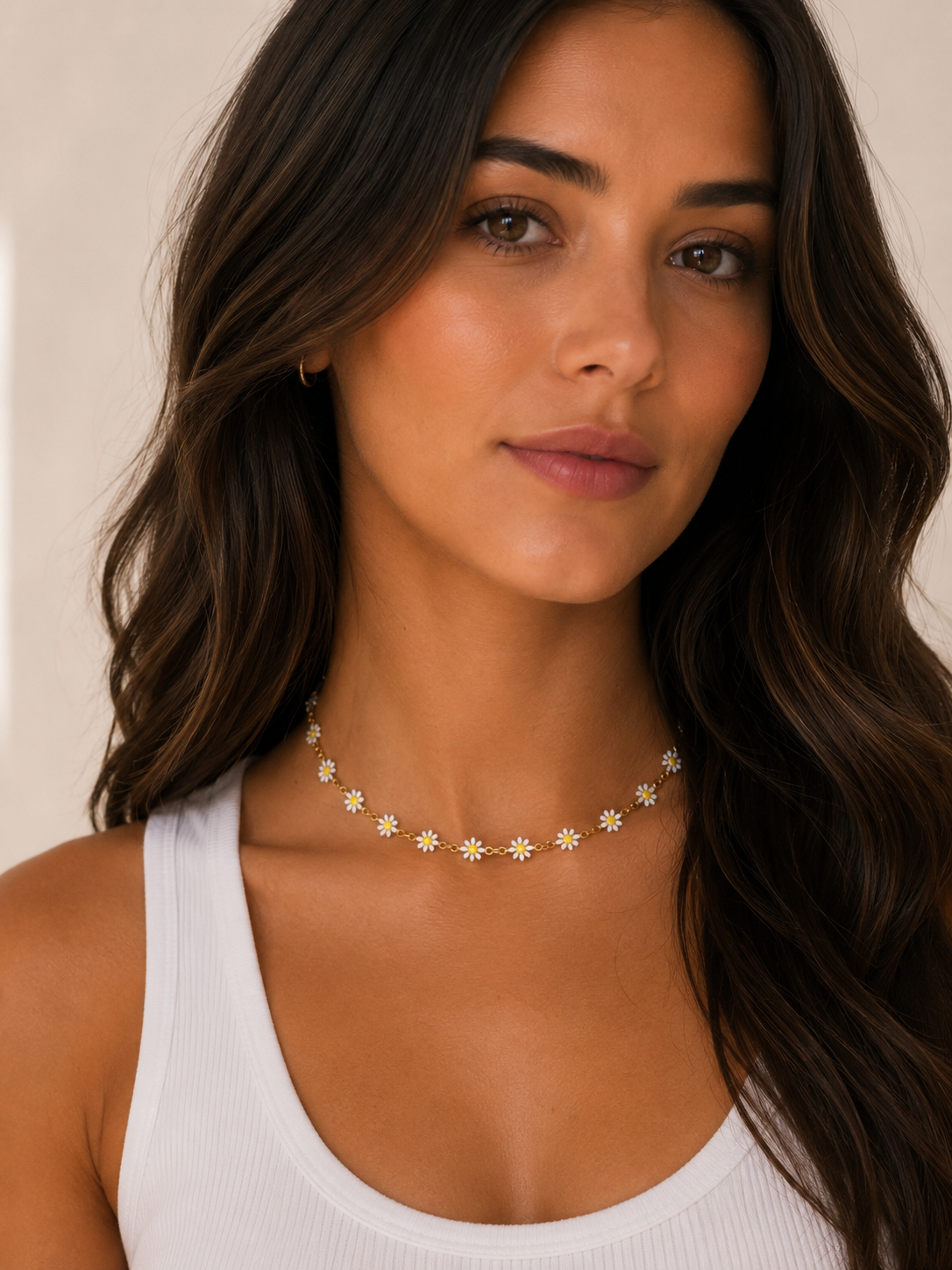 18K Gold Chrysanthemum Necklace