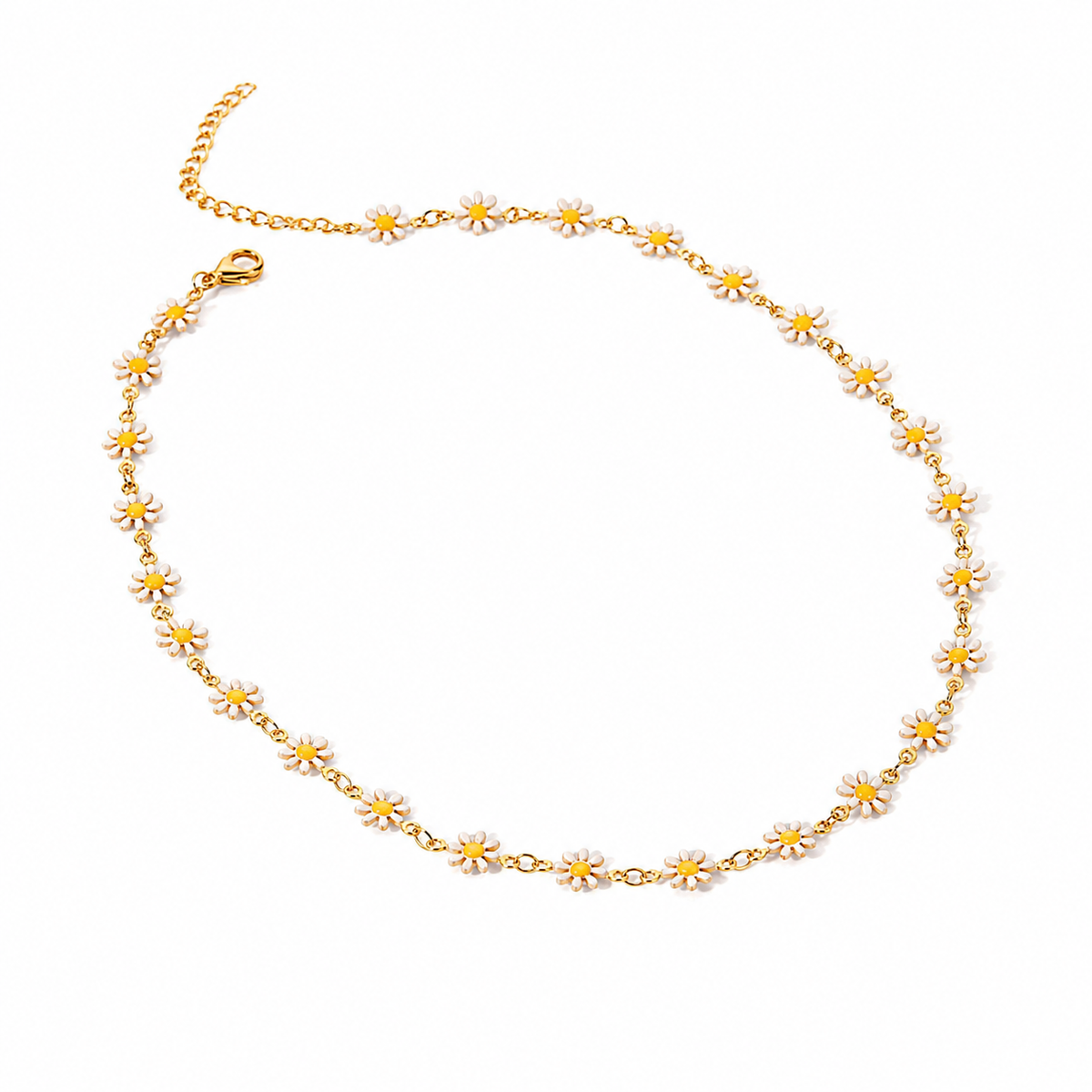 18K Gold Chrysanthemum Necklace