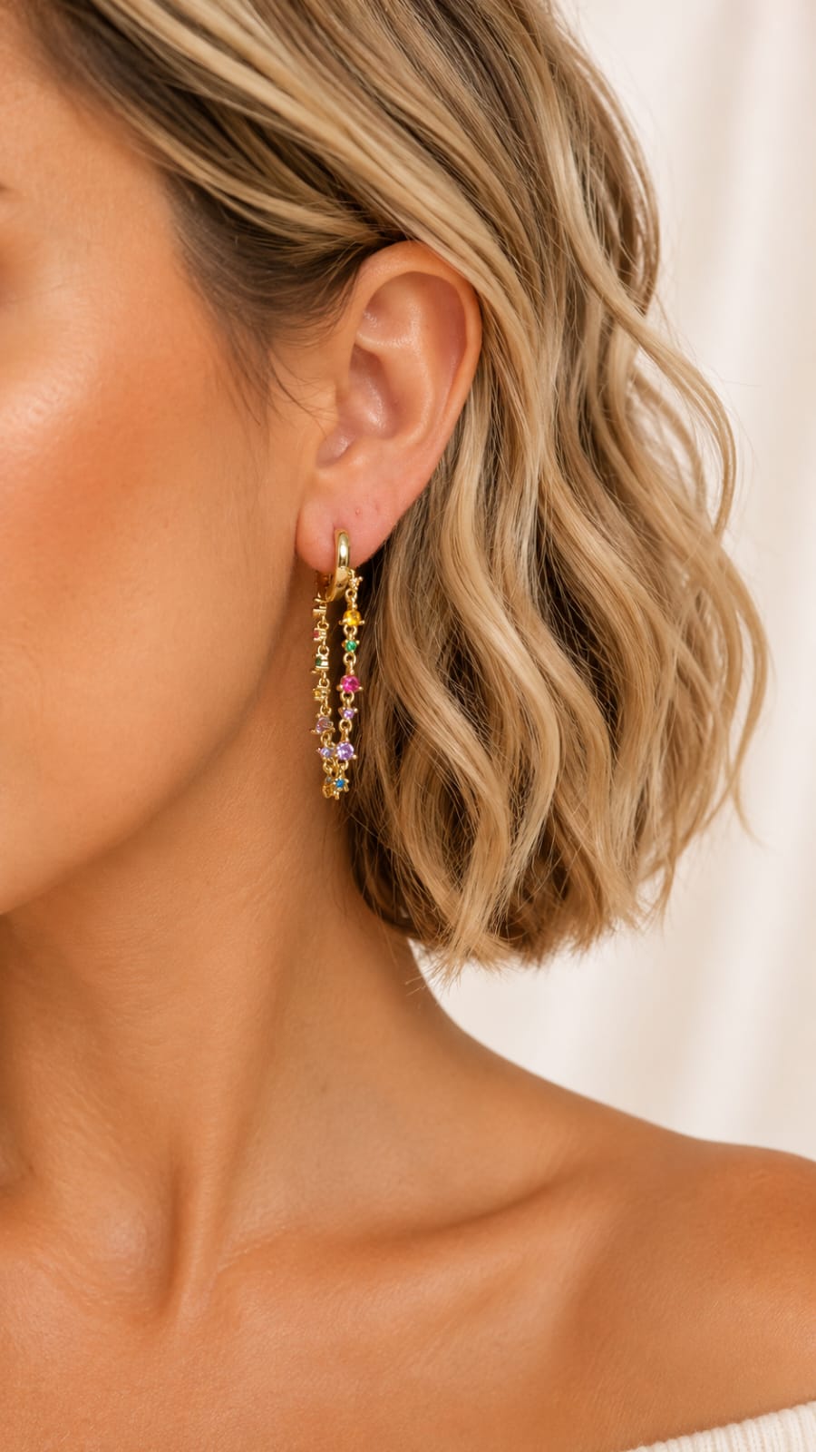 Glam Pavé Drop Earrings