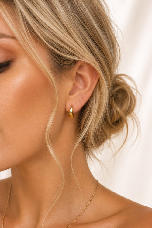 Classic Gold Circle Hoops