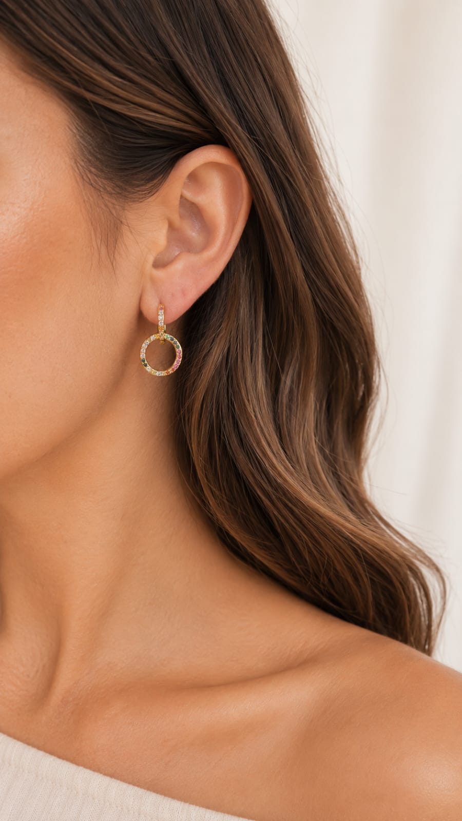 Statement Pavé Drop Earrings